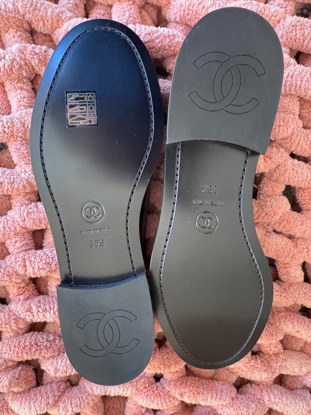 Chanel Black Mocassins,sold out style, perfect condition, - Picture 2 of 4
